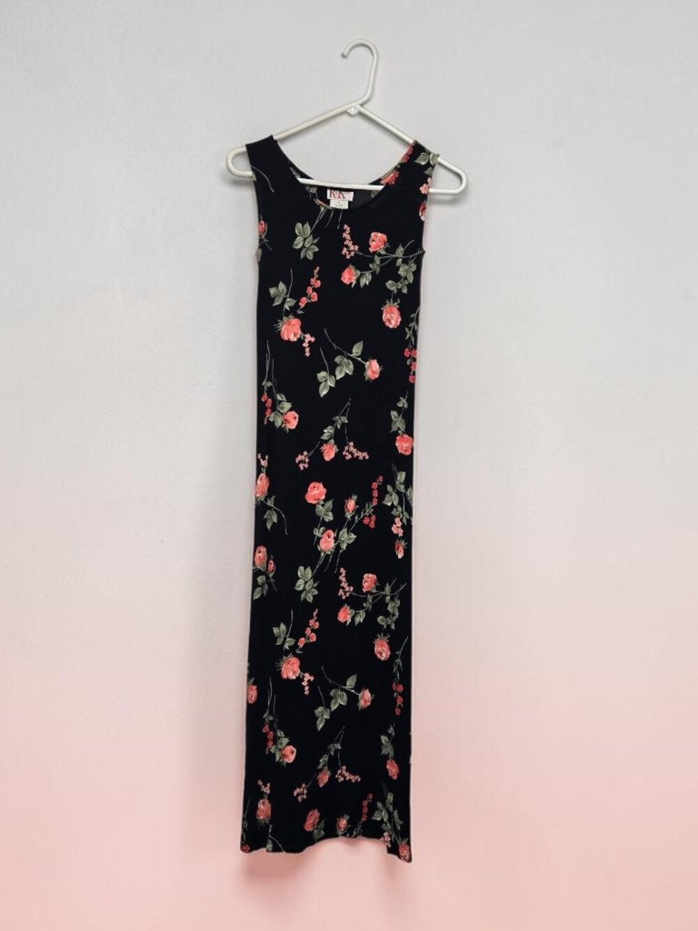 Sundress R&K Originals - Size 6 Navy Floral Vintage Y2K Fairy Flow Tie Back